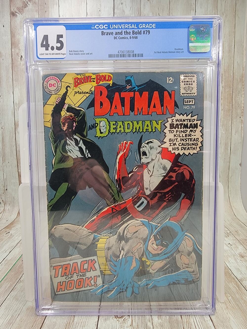 Brave and the Bold #79 1968 Batman & Deadman Neal Adams Cover Art CGC 4.5